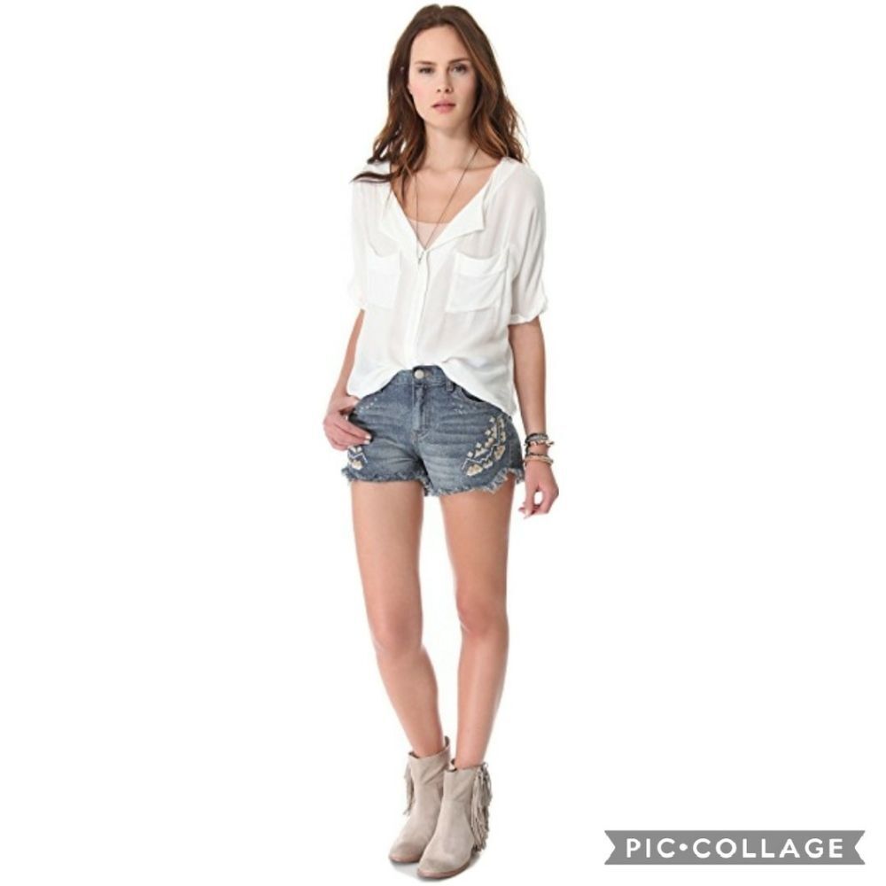 Free People Jean Shorts size 25